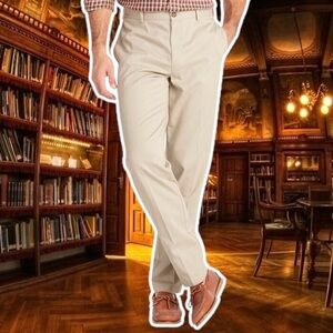 L.L.Bean Classic Fit Wrinkle-Free Double L Khaki Chinos, Size 36x36